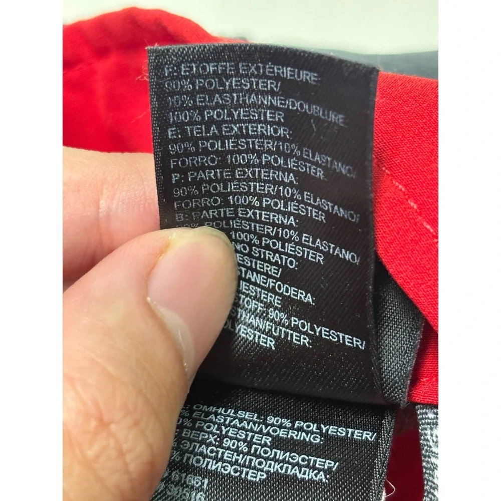 The North Face Mens Apex Softshell Jacket Red Black Full‎ Zip Size S